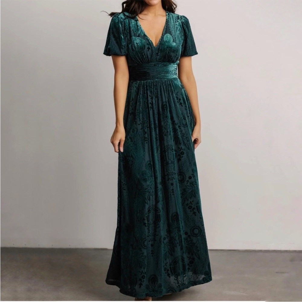 Baltic Born Dark Green Maxi Dress